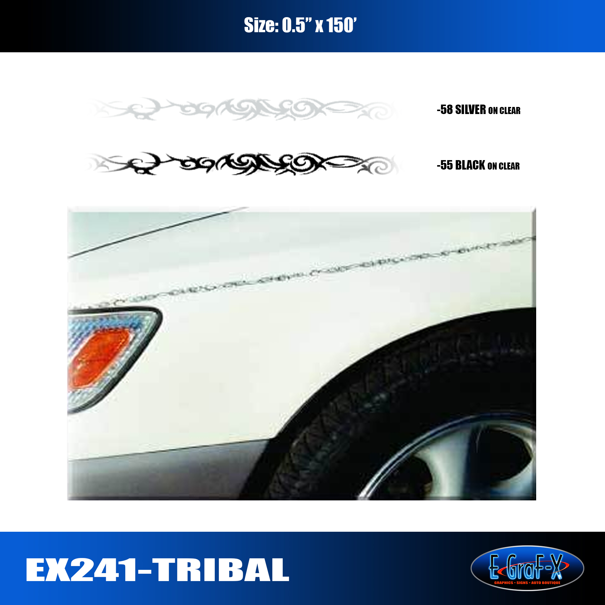 TRIBAL ACCENT PIN STRIPE CAR TRUCK SIDE GRAPHIC DECAL VINYL STICKER